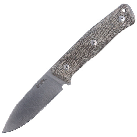 LionSteel Bushcraft Green Canvas / Satin Blade knife (B35 CVG)