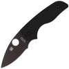 Spyderco Lil' Native G-10 Black/Black Blade Plain Folding Knife (C230GPBBK)