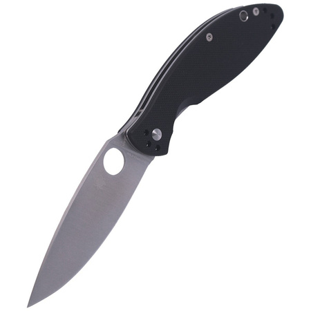 Spyderco Astute G-10 Black Plain Folding Knife (C252GP)