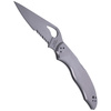 Spyderco Harrier Stainless Steel Combination Folding Knife (BY01PS2)