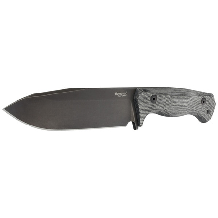 LionSteel T6B Black Canvas Micarta knife, Old Black CPM 3V by Molletta (T6B 3V CVB)