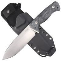 LionSteel T6 Black Micarta, Satin CPM 3V knife by Molletta (T6 3V CVB)