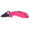 Spyderco Delica 4 FRN Pink, Black Blade Plain Folding Knife (C11FPPNS30VBK)