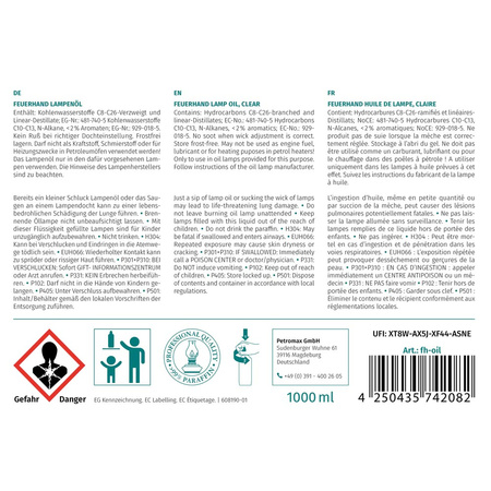 Feuerhand kerosene lamp - Gift set with fuel and stand - Zinc