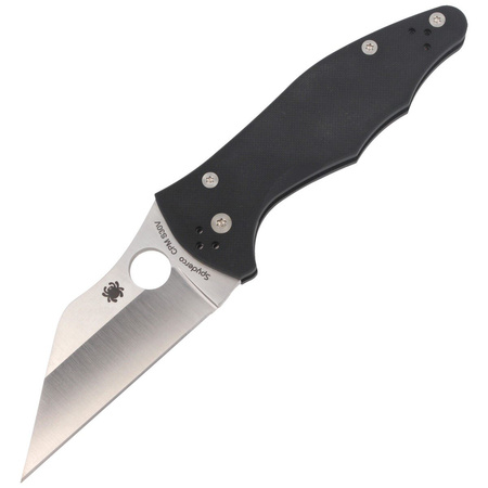 Spyderco Yojimbo 2 G-10 Black Plain Folding Knife - C85GP2