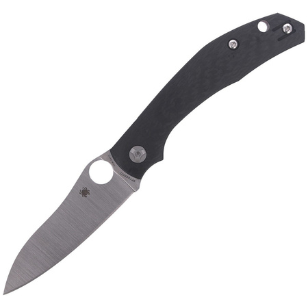 Spyderco Carbon Fiber Plain Folding Knife (C241CFP)