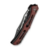 Civivi Biophase Black Aluminum / Burgundy G10, Black Stonewashed Nitro-V Folding Knife (C23083C-1)