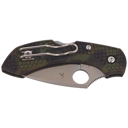 Spyderco Dragonfly 2 FRN Zome Green Plain Folding Knife (C28ZFPGR2)