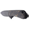 CIVIVI Elementum Flipper Knife Shredded Carbon Fiber / Golden Shred, Black Damascus (C907C-DS1)