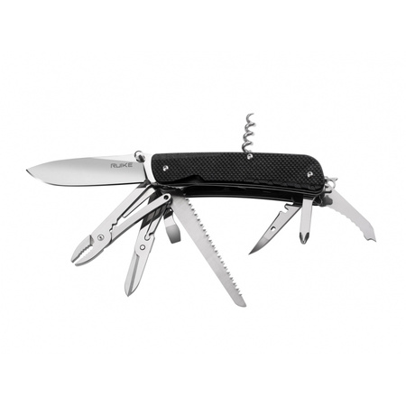 Ruike LD51-B folding pocket knife, multifunction, black