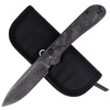 CIVIVI Button Lock Elementum Marble Carbon Fiber Black, Black Damascus knife (C2103DS-3)