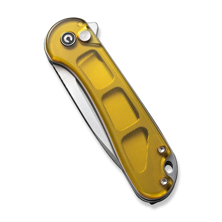 Civivi Button Lock Elementum II Folding Knife Polished Ultem, Satin Nitro-V (C18062P-7)