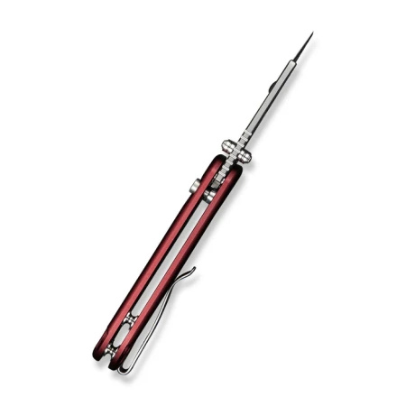 Civivi Elementum Utility Knife Burgundy Aluminum, Stonewashed 6Cr13 (C23039B-5)