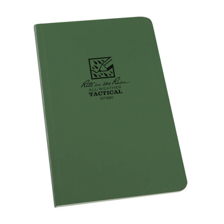 Rite in the Rain - Tactical Waterproof Notes - 115 x 185 mm - Green - 980