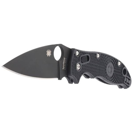 Spyderco Manix 2 Lightweight Black Blade Plain Folding Knife - C101PBBK2