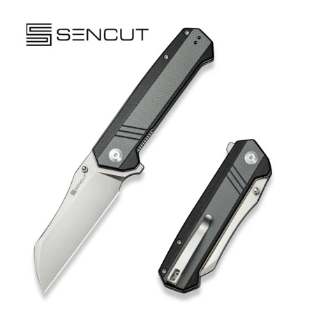 Sencut Draxor Gray/Black G10, Satin 9Cr18MoV folding knife (S24035-3)