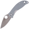 Spyderco Alcyone G-10 Grey, CTS-BD1N Plain Folding Knife (C222GPGY)