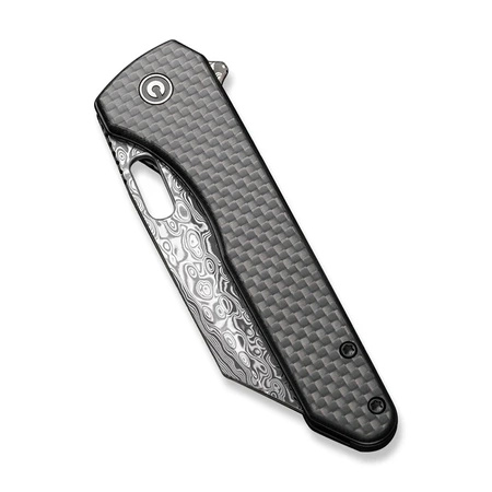 Civivi Nugz Black G10 folding knife, Damascus by Matthew Wehrwein (C23060-DS1)