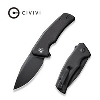 Civivi Regulatron Black G10 Folding Knife, Black Stonewashed Nitro-V (C23006-1)