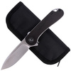 CIVIVI Elementum Flipper Knife Black Ebony Wood, Satin Finish (C907D)