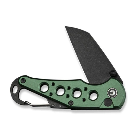 Civivi Pragma Knife Green Aluminum, Black Stonewashed Nitro-V (C23062B-3)