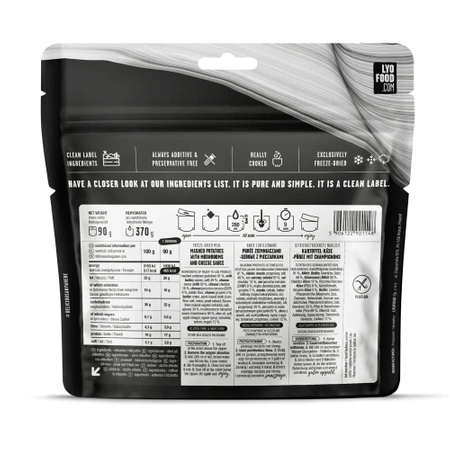 LYOFOOD Expedition - Freeze-dried food ration - Mash & Cheese 370g