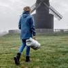 Sheep's wool blanket 150x200cm Petromax Smokey White