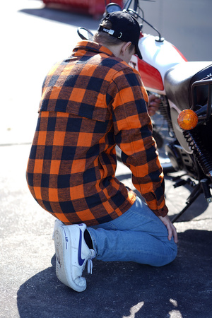 Longhorn Lumberjack flannel shirt - Blue