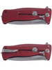 LionSteel SR11A Aluminum Red / Satin Blade Folding Knife (SR11A RS)