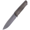 LionSteel Bushcraft Green Canvas / Stone Washed knife (B41 CVG)