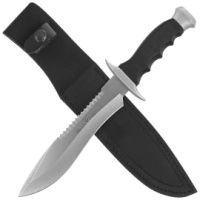 Muela Gray/Black Zamak/ABS knife, Satin Nitro-42 (85-182)