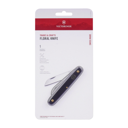 Victorinox - Floral Knife - Sheepsfoot - 1.4410 - Black - 3.9050.3B1