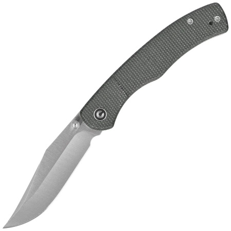 Civivi Clingman Green Canvas Micarta Folding Knife, Black Stonewashed Nitro-V by Taylor Martin Best Damn EDC (C23065-4)