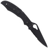 Spyderco Byrd Cara Cara 2 Stainless Black Blade Combination Folding Knife - BY03BKPS2