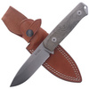 LionSteel Bushcraft Green Canvas / Stone Washed knife (B41 CVG)