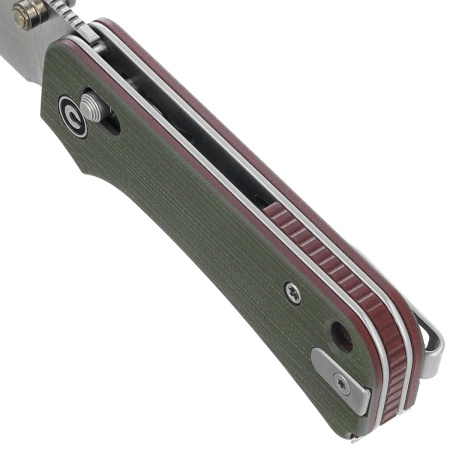 Civivi Baby Banter 2 TG Green G10 Folding Knife, Satin 14C28N by Ben Petersen (C24074-1)