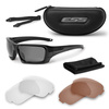 ESS - Rollbar Tactical Subdued Logo Eyewear Kit - Black - Clear / Smoke Gray - EE9018-05