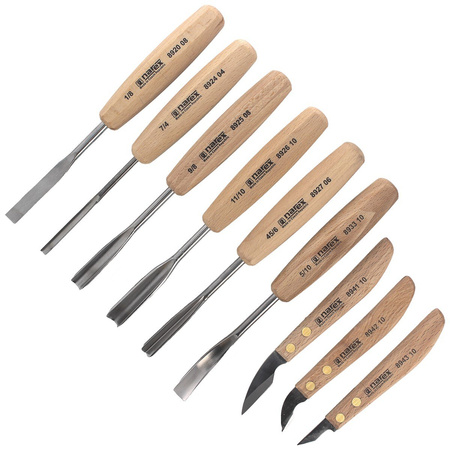 Set of carving chisels and knives Standard 9 pcs Narex (894813)
