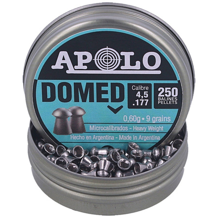 Apolo - Domed 4.5 mm shot, 250 rounds. 0.60g/9.0gr (19914)