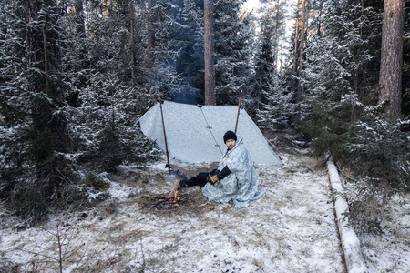 Camping sheet - Tarp 3x3 - DD Hammocks - Winter MC