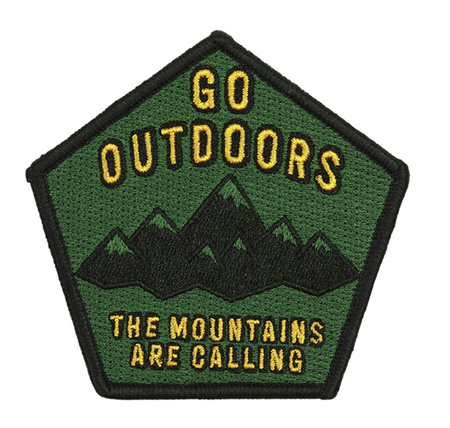Fosco Industries - Go Outdoors embroidered patch with Velcro