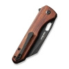 Civivi Nugz Guivourtia Wood Folding Knife, Black Stonewasahed 14C28N by Matthew Wehrwein (C23060-3)