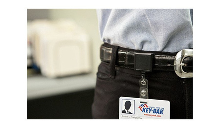 KEY-BAK - Retract-A-Badge ID Square with Clip - 0200-107