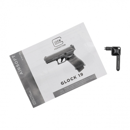 Glock - Replica ASG pistol Glock 19X 6 mm coyote CO2