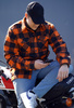 Longhorn Lumberjack flannel shirt - Orange