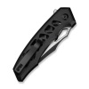 Civivi Anaaki Black Aluminum, Black Stonewashed/Satin Nitro-V Folding Knife (C24039-1)