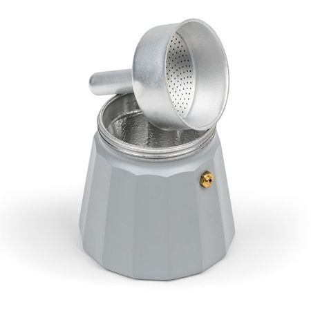 Leopold Vienna - Moshi 6 cups Italian coffee machine - grey