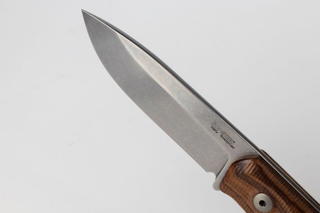 LionSteel Bushcraft Santos Wood / Stone Washed knife (B41 ST)