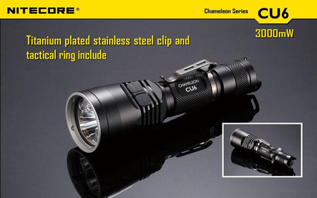 Nitecore CU6 Chameleon Flashlight (Ultraviolet) 440 lumens