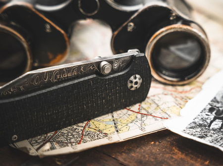 Böker Solingen - Tiger-Damascus knife